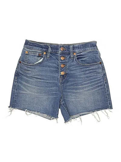 Pre-owned Madewell Denim Shorts In Blue