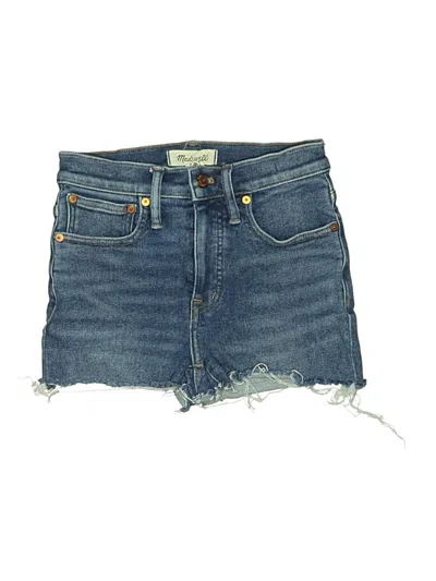 Pre-owned Madewell Denim Shorts In Blue