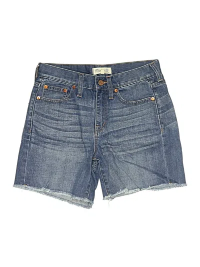 Pre-owned Madewell Denim Shorts In Blue