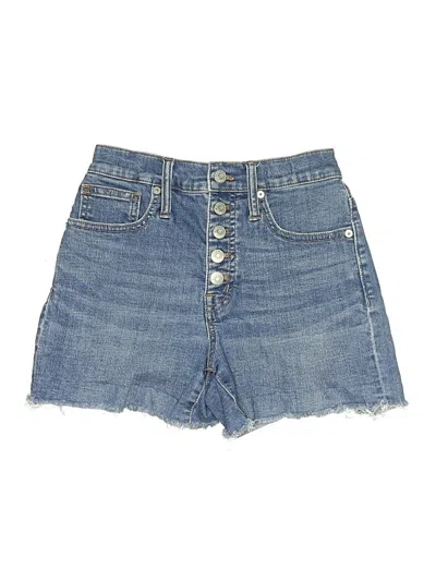 Pre-owned Madewell Denim Shorts In Blue