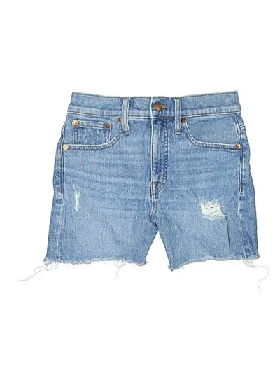 Pre-owned Madewell Denim Shorts In Blue