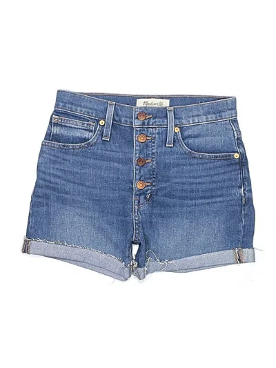 Pre-owned Madewell Denim Shorts In Blue