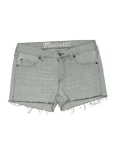 Pre-owned Madewell Denim Shorts In Gray