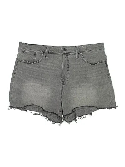 Pre-owned Madewell Denim Shorts In Gray