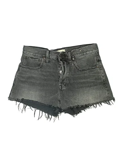 Pre-owned Madewell Denim Shorts In Gray