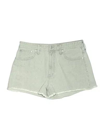 Pre-owned Madewell Denim Shorts In Green