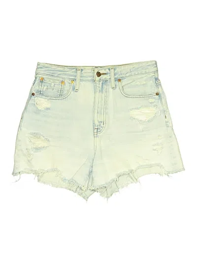 Pre-owned Madewell Denim Shorts In Green