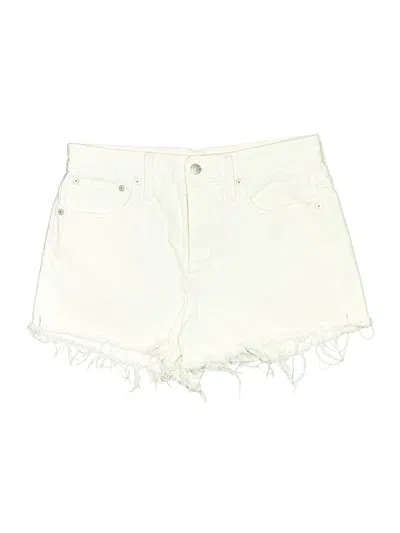 Pre-owned Madewell Denim Shorts In Ivory