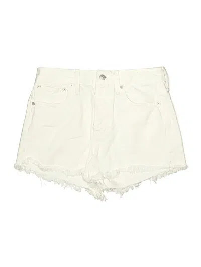 Pre-owned Madewell Denim Shorts In Ivory