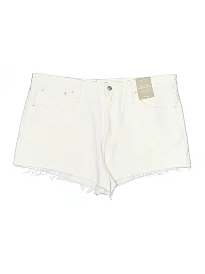 Madewell Denim Shorts In White
