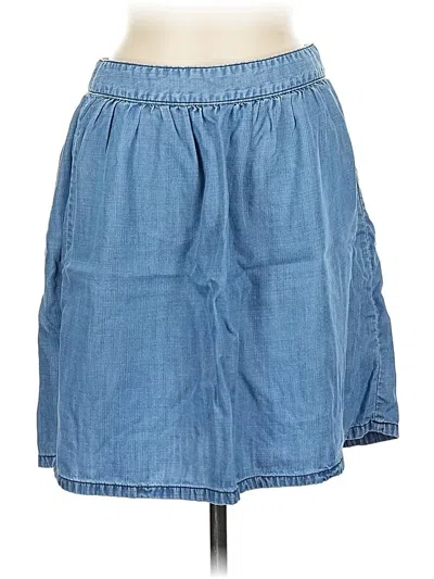 Pre-owned Madewell Denim Skirt In Blue