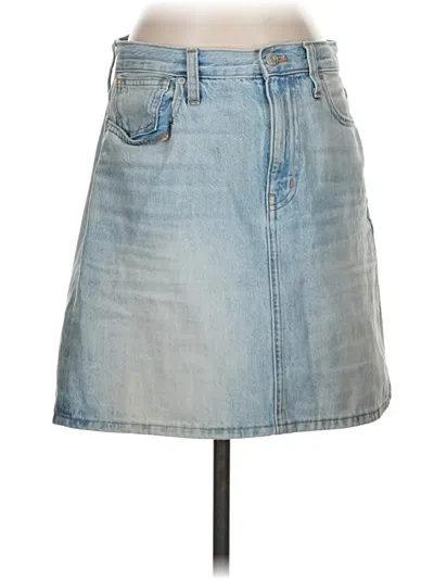 Pre-owned Madewell Denim Skirt In Blue