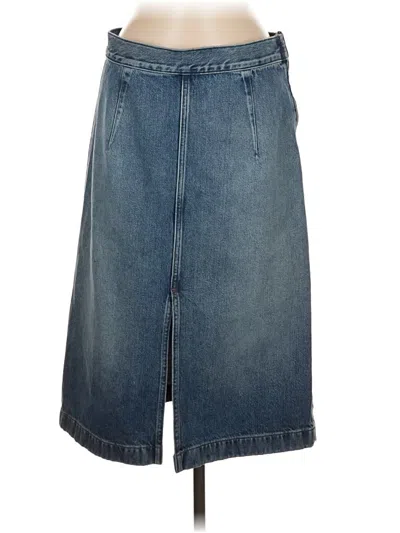 Pre-owned Madewell Denim Skirt In Blue