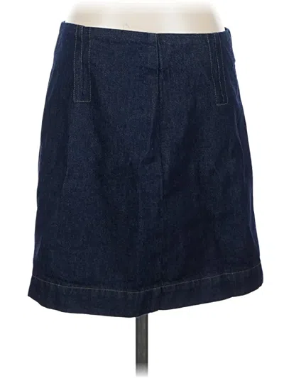 Pre-owned Madewell Denim Skirt In Blue