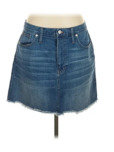 Pre-owned Madewell Denim Skirt In Blue