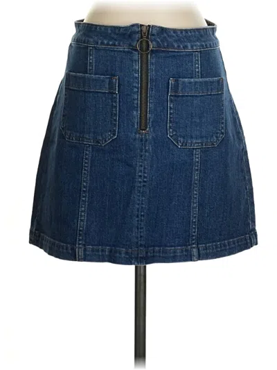 Pre-owned Madewell Denim Skirt In Blue