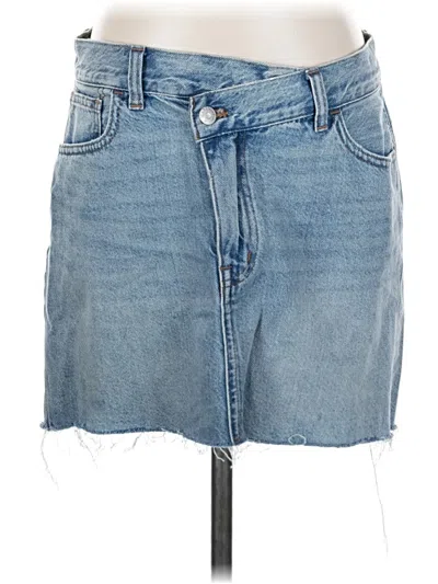 Pre-owned Madewell Denim Skirt In Blue