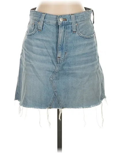 Pre-owned Madewell Denim Skirt In Blue