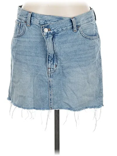 Pre-owned Madewell Denim Skirt In Blue