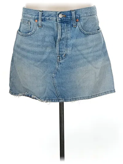 Pre-owned Madewell Denim Skirt In Blue