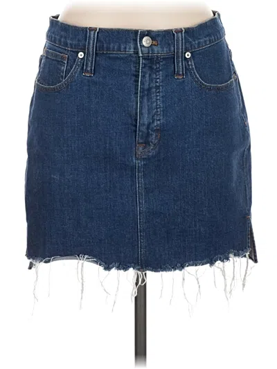 Pre-owned Madewell Denim Skirt In Blue