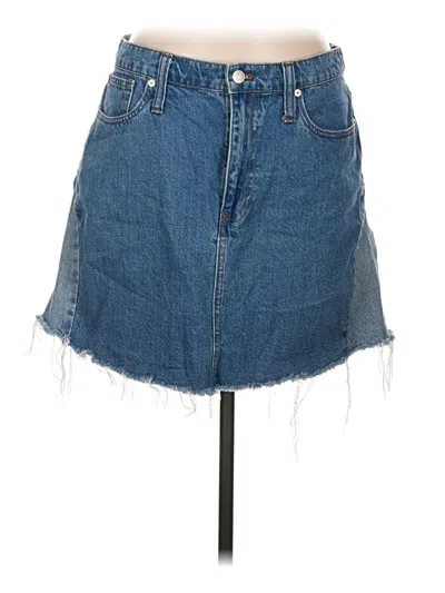 Pre-owned Madewell Denim Skirt In Blue