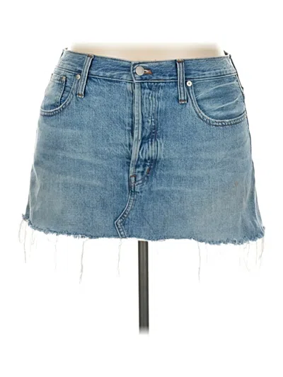 Pre-owned Madewell Denim Skirt In Blue