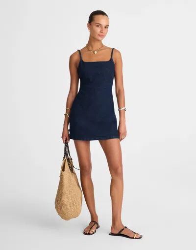 Madewell Denim Squareneck Romper