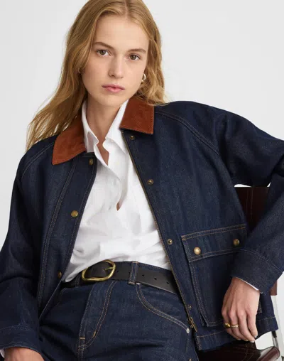 MADEWELL DENIM TRAPEZE JACKET