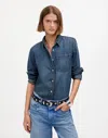 Madewell Denim Tuckable Button-up Shirt In Hillsborough Wash