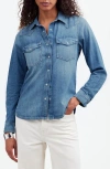 Madewell Denim Western Shirt In Lincroft Wash