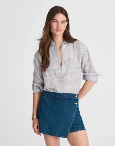 Madewell Denim Wrap Mini Skort