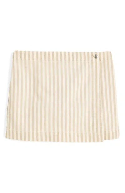Madewell Denim Wrap Mini Skort In Neutral