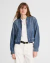 Madewell Denim Zip-up Bomber Jacket