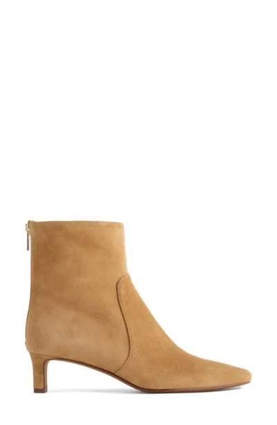 Madewell Dimes Kitten Heel Bootie In Tawny Khaki