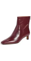 Madewell Dimes Kitten Heel Boots Deep Merlot In Deep Merlot