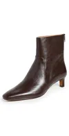 Madewell Dimes Kitten Heel Boots Turkish Coffee In Turkish Coffee