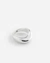 Madewell Dome Statement Ring In Light Silver Ox