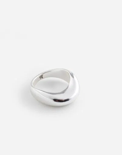 Madewell Dome Statement Ring In Light Silver Ox