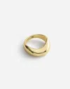 Madewell Dome Statement Ring In Pale Gold