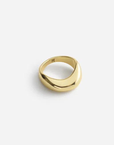 Madewell Dome Statement Ring In Pale Gold