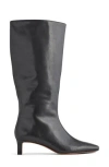 Madewell Dorchester Dimes Kitten Heel Boot In Black