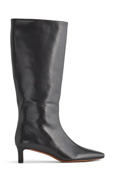 Madewell Dorchester Dimes Kitten Heel Boot In True Black