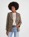 Madewell Double-breasted Boxy Coat In Multi