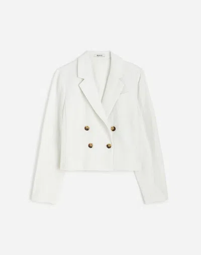 MADEWELL DOUBLE-BREASTED CROP BLAZER