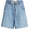 Madewell Drawstring Denim Shorts In Hambley Wash