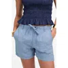 Madewell Pull-on Drawstring Shorts In Blue
