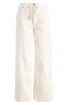 Madewell Drawstring Waist Baggy Jeans In Vintage Canvas