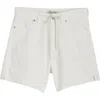 Madewell Drawstring Jean Short In Tile White Tile White In Tile White