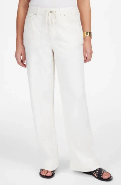 Madewell Drawstring Waist Low Slung Baggy Jeans In Vintage Canvas